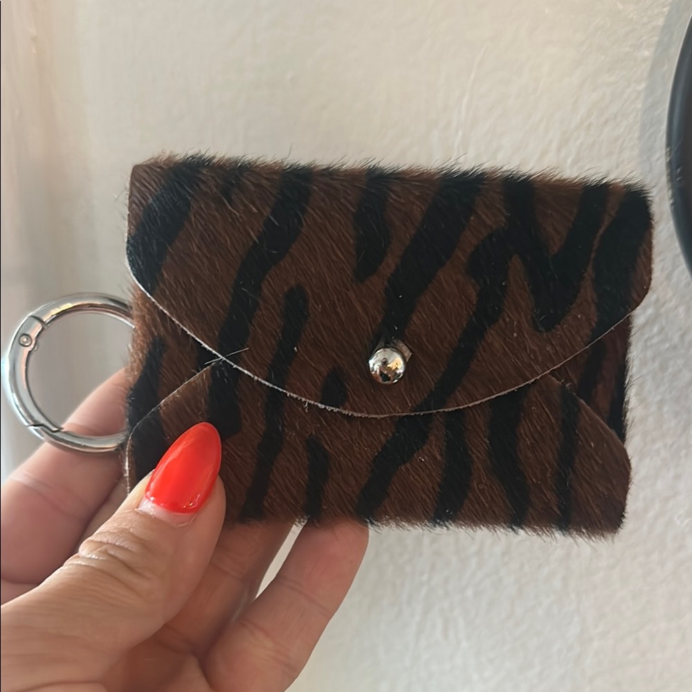 Animal Print Keychain Wallet